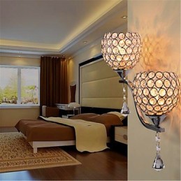 Lámpara de pared de cristal minimalista moderna para pasillo o sala de estar