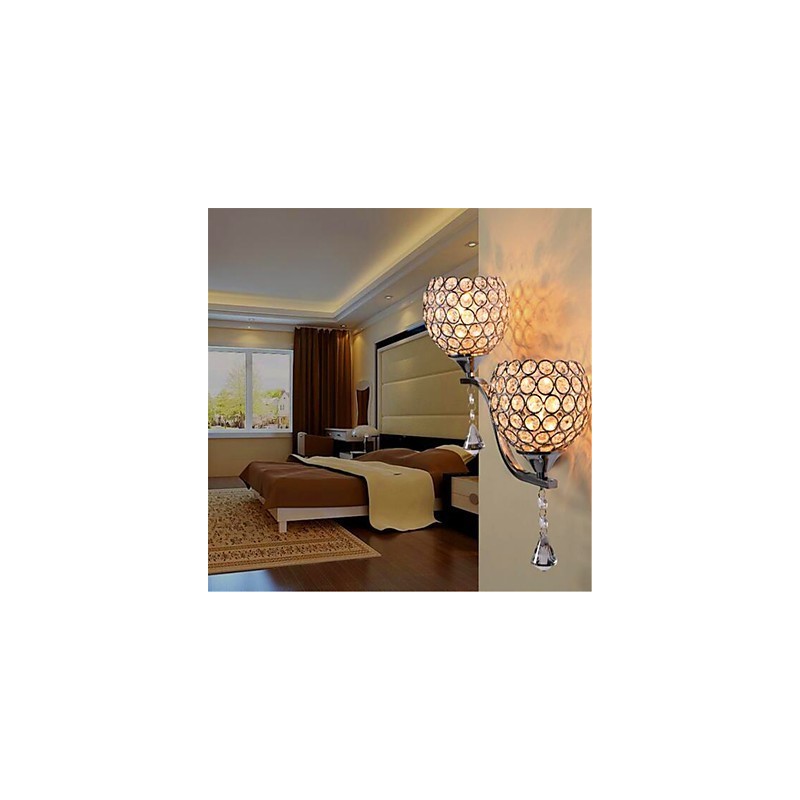 Lámpara de pared de cristal minimalista moderna para pasillo o sala de estar