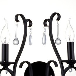 Apliques de pared con luz ambiental estilo mini con acabado cromado campestre