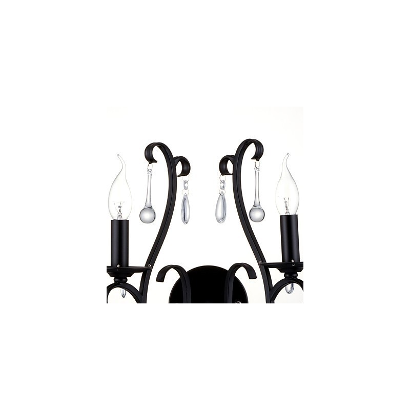 Apliques de pared con luz ambiental estilo mini con acabado cromado campestre