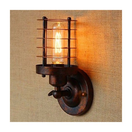 Aplique de pared rústico de latón antiguo estilo campestre para iluminación ambiental. Aplique de pared rústico de latón antiguo estilo campestre para iluminación ambiental.