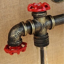 Lámpara de pared con forma de botella de agua, luz de pared gris