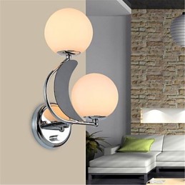 Aplique de pared moderno y contemporáneo con luz ambiental en plata