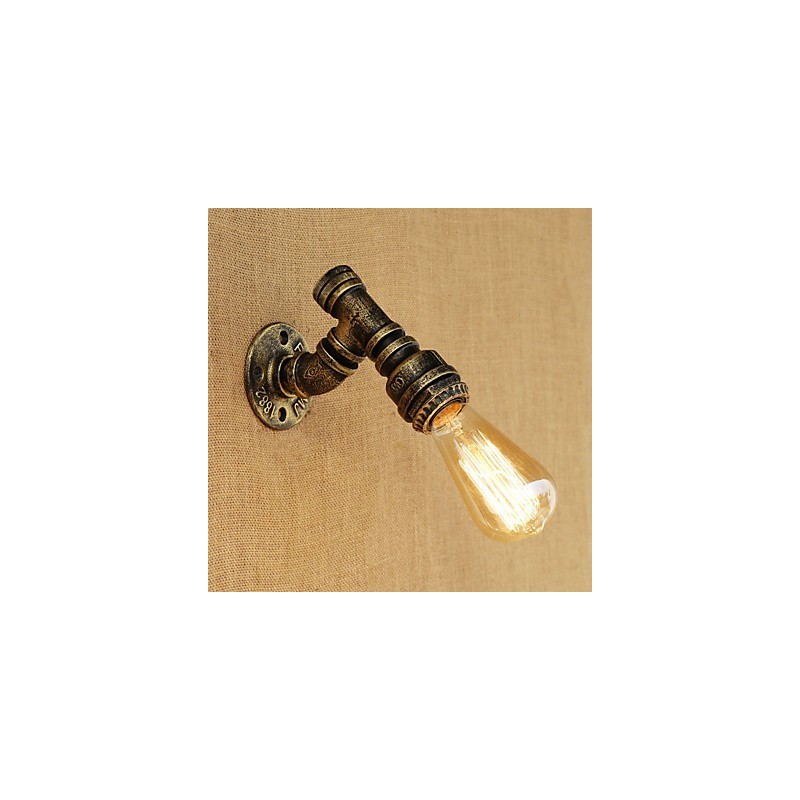Aplique de pared con luz ambiental estilo mini con pintura vintage retro de estilo campestre