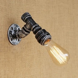 Aplique de pared con luz ambiental estilo mini con pintura vintage retro de estilo campestre