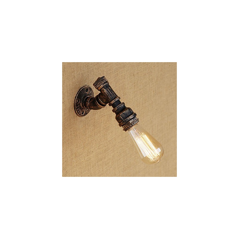 Aplique de pared con luz ambiental estilo mini con pintura vintage retro de estilo campestre