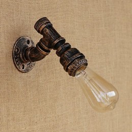 Aplique de pared con luz ambiental estilo mini con pintura vintage retro de estilo campestre