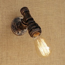 Aplique de pared con luz ambiental estilo mini con pintura vintage retro de estilo campestre