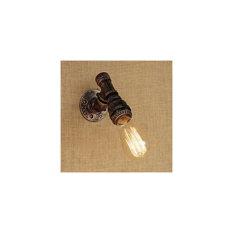 Aplique de pared con luz ambiental estilo mini con pintura vintage retro de estilo campestre