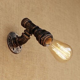 Aplique de pared con luz ambiental estilo mini con pintura vintage retro de estilo campestre