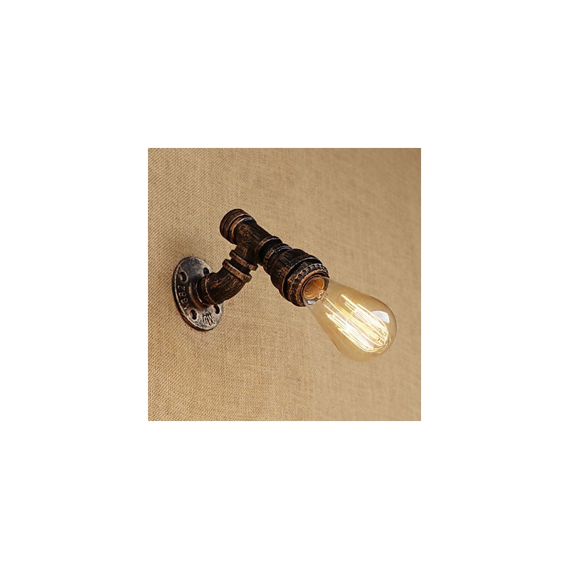 Aplique de pared con luz ambiental estilo mini con pintura vintage retro de estilo campestre