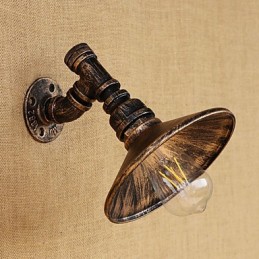 Lámpara de pared con luz ambiental estilo mini con pintura retro campestre