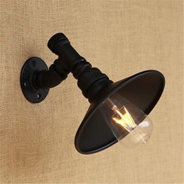 Lámpara de pared con luz ambiental estilo mini con pintura retro campestre