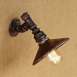 Lámpara de pared con luz ambiental estilo mini con pintura retro campestre