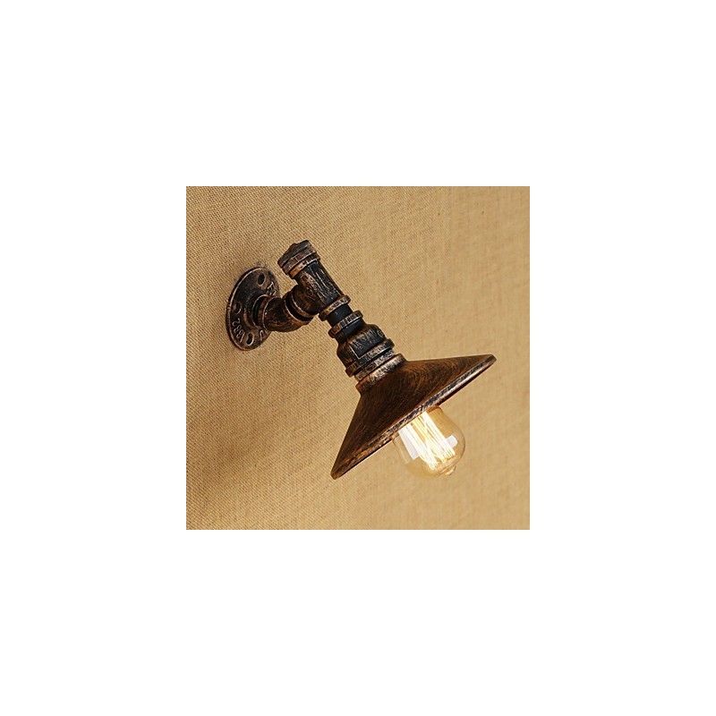 Lámpara de pared con luz ambiental estilo mini con pintura retro campestre