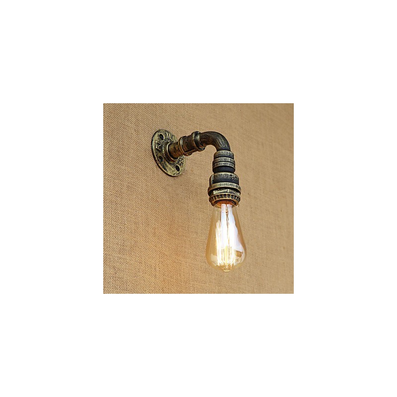 Aplique de pared con luz ambiental estilo mini con pintura vintage retro de estilo campestre