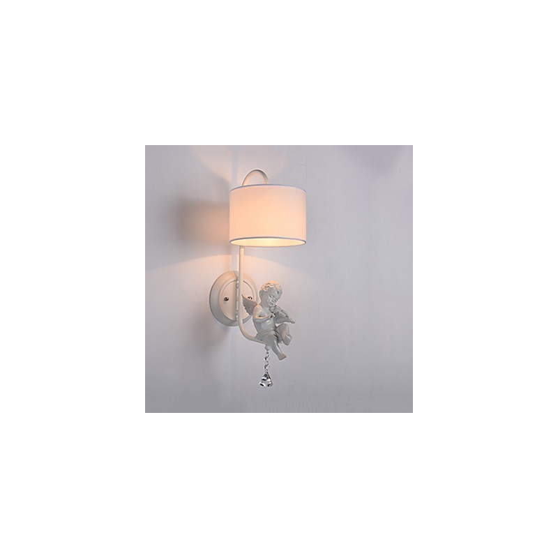 Apliques de pared con luz ambiental y protección ocular con pintura contemporánea moderna