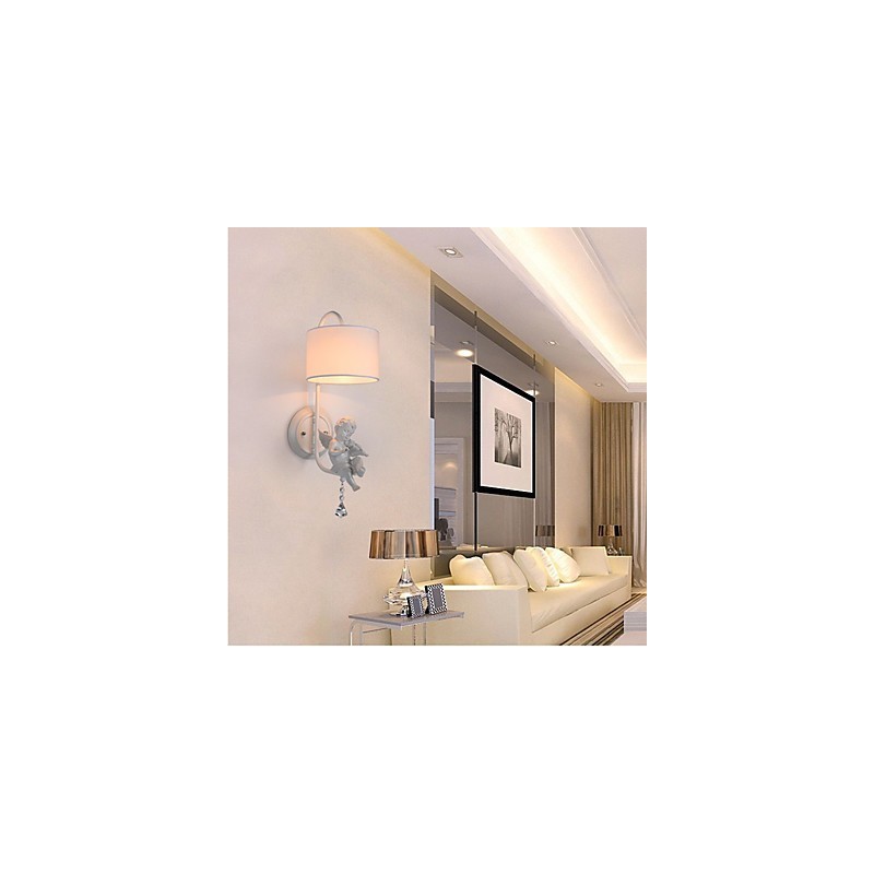 Apliques de pared con luz ambiental y protección ocular con pintura contemporánea moderna