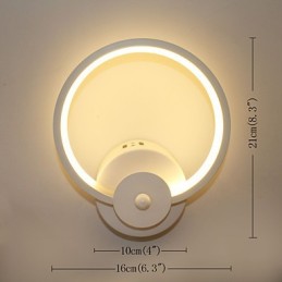 Lámpara de noche creativa minimalista moderna, lámpara empotrada para entrada, escaleras, dormitorio, iluminación de pared