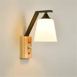 Lámpara de pared con protección ocular de estilo mini, moderna, contemporánea, estilo campestre retro.