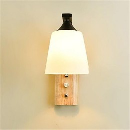 Lámpara de pared con protección ocular de estilo mini, moderna, contemporánea, estilo campestre retro.