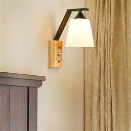 Lámpara de pared con protección ocular de estilo mini, moderna, contemporánea, estilo campestre retro.