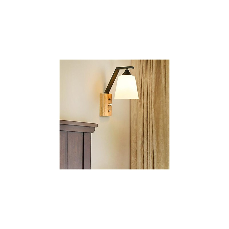 Lámpara de pared con protección ocular de estilo mini, moderna, contemporánea, estilo campestre retro.