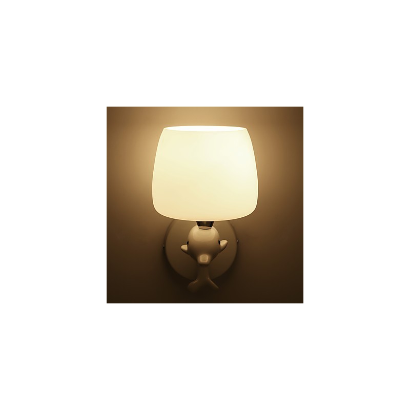 Apliques de pared con luz ambiental y protección ocular con pintura contemporánea moderna