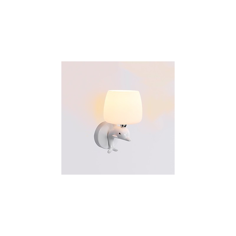 Apliques de pared con luz ambiental y protección ocular con pintura contemporánea moderna