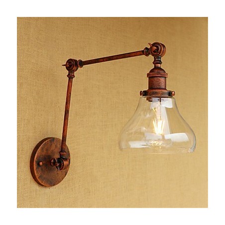 Lámpara de pared con brazo oscilante, estilo retro, galvanizada, estilo mini, para protección ocular, luz ambiental. Lámpara de pared con brazo oscilante, estilo retro, galvanizada, estilo mini, para protección ocular, luz ambiental.