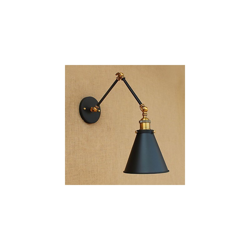 Aplique de pared de latón vintage industrial, lámpara de pared, iluminación para el hogar, decoración de interiores, aplique de pared