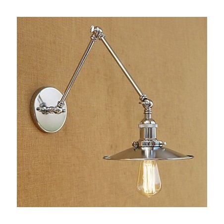 Lámpara de brazo oscilante de iluminación ambiental con acabado galvanizado retro de estilo campestre contemporáneo moderno. Lámpara de brazo oscilante de iluminación ambiental con acabado galvanizado retro de estilo campestre contemporáneo moderno.