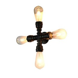 Lámpara de pared rústica tradicional clásica de latón antiguo para iluminación ambiental.