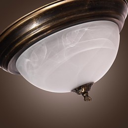 Lámpara de techo de inspiración antigua con 2 luces