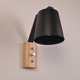 Aplique de pared con acabado de óxido negro rústico contemporáneo moderno para apliques de pared con luz descendente.