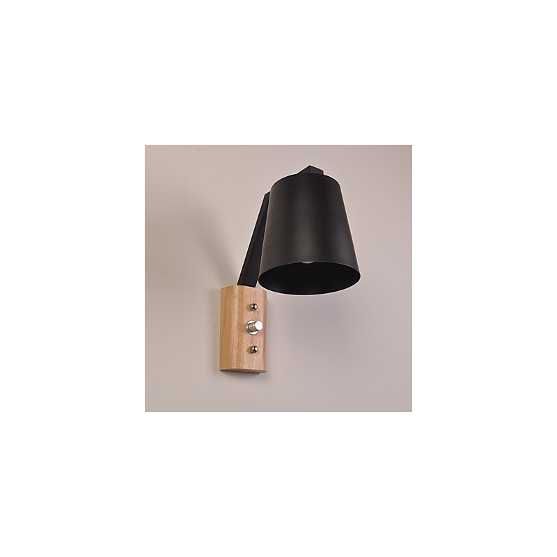Aplique de pared con acabado de óxido negro rústico contemporáneo moderno para apliques de pared con luz descendente.