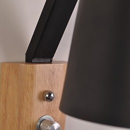 Aplique de pared con acabado de óxido negro rústico contemporáneo moderno para apliques de pared con luz descendente.