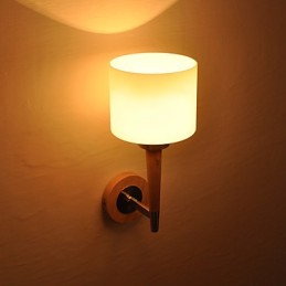 Lámpara de pared de vidrio con función de aplique de pared con luz ambiental de estilo mini