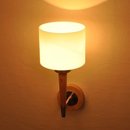 Lámpara de pared de vidrio con función de aplique de pared con luz ambiental de estilo mini