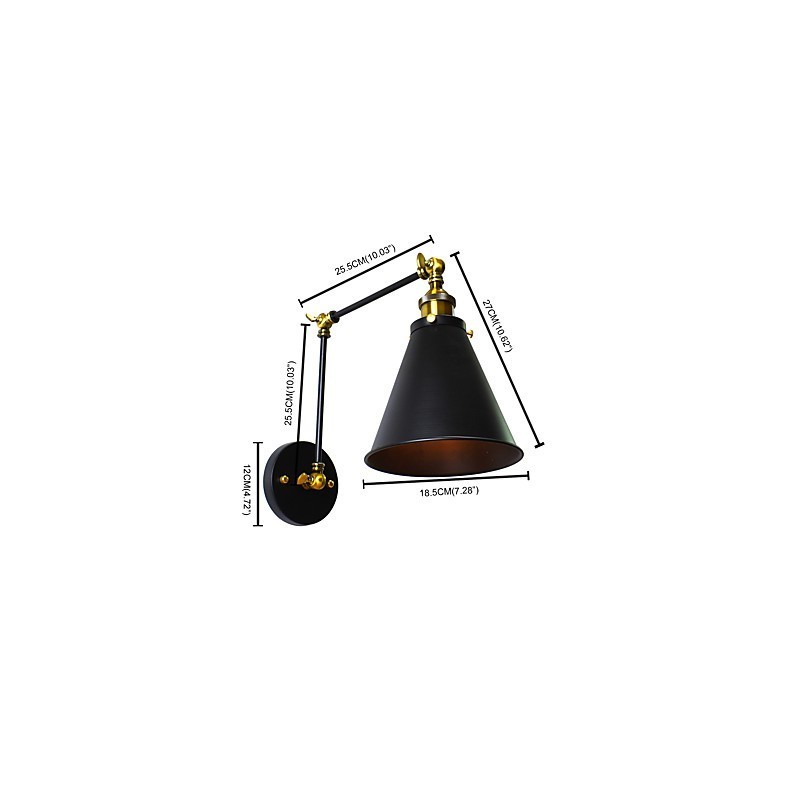 Lámpara de pared con pintura clásica tradicional rústica tipo cabaña para luces de pared empotradas.