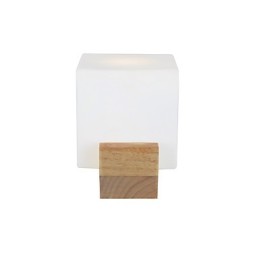 Lámpara de pared sencilla, lámpara de noche, lámpara de escritorio con pantalla de vidrio y madera maciza para dormitorio, tocador, sala de estar, habitación de bebé, dormitorio universitario, mesa de centro, librería