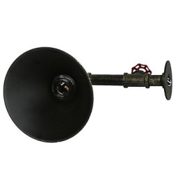 Aplique de pared industrial retro tipo loft para restaurante y bar, lámpara de pared de tubería de agua de metal