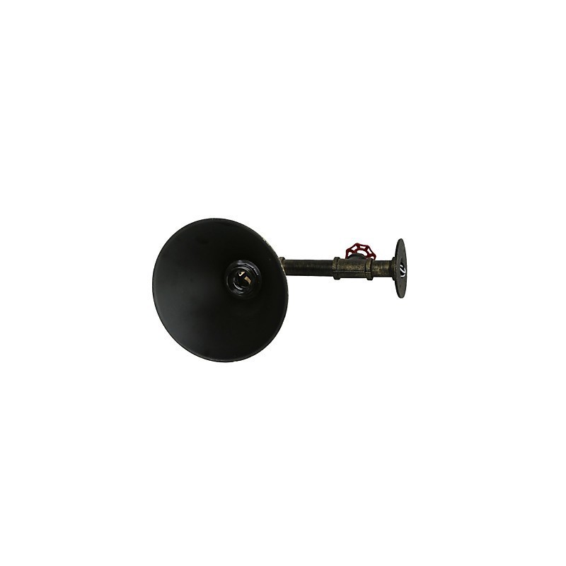 Aplique de pared industrial retro tipo loft para restaurante y bar, lámpara de pared de tubería de agua de metal