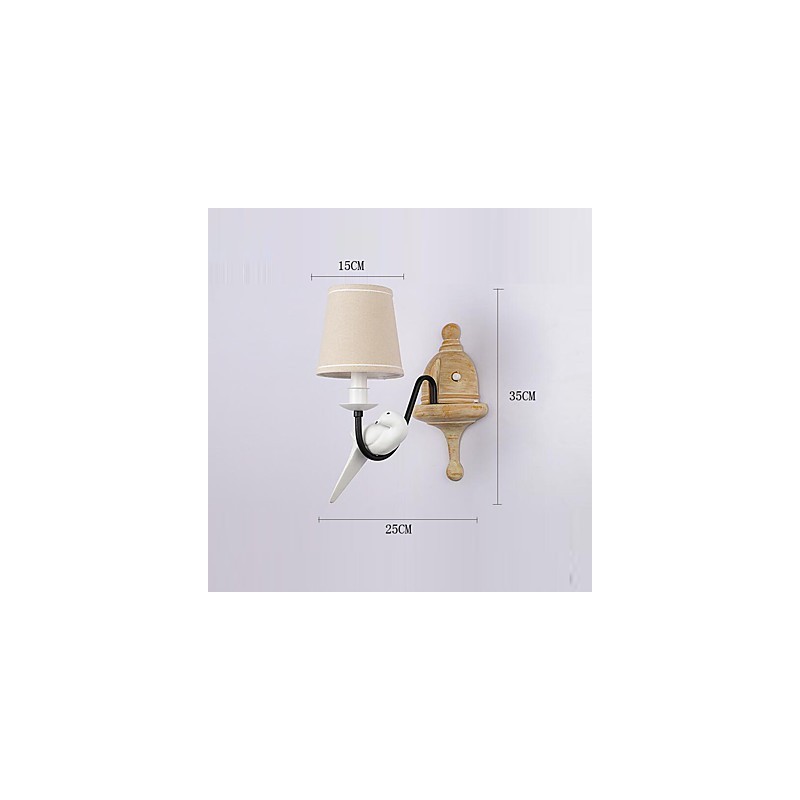 Apliques de pared con luz ambiental de pintura vintage sencilla de estilo rústico