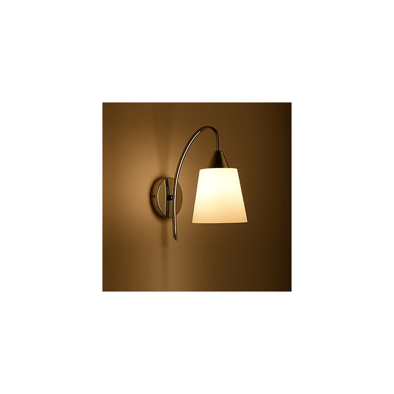 Lámpara de pared de vidrio, apliques de pared, base de metal para luz de pared