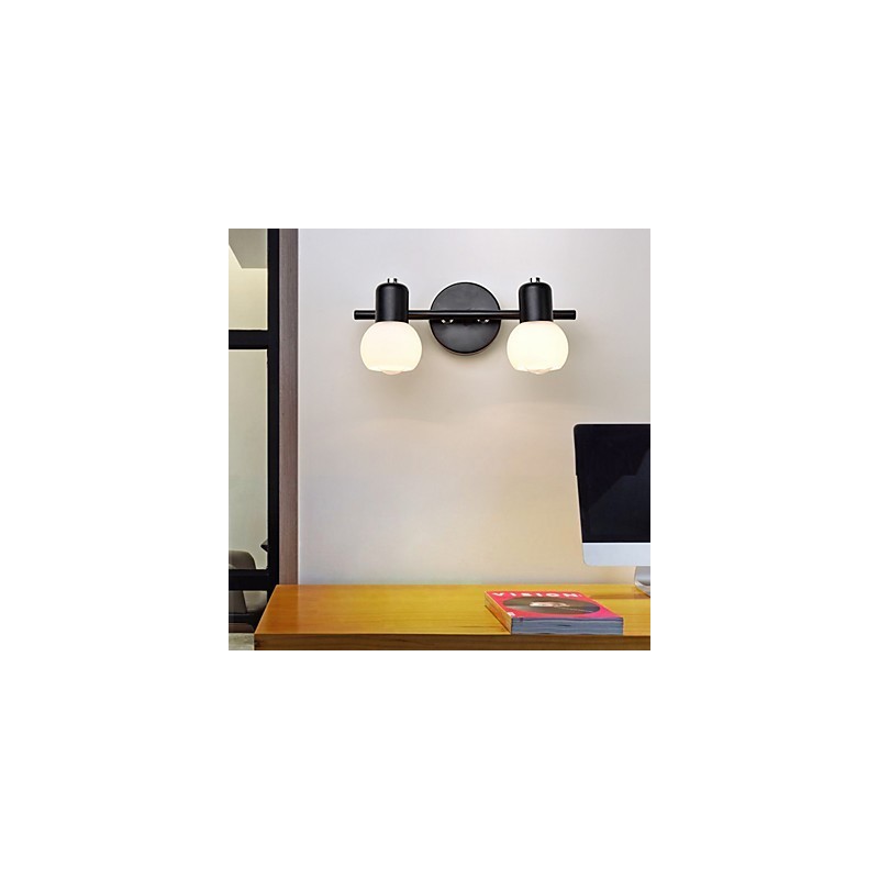 Lámpara de pared de vidrio moderna contemporánea con luz ambiental, apliques de pared, luz de pared