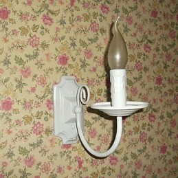 Lámpara de pared moderna y sencilla con forma de vela, lámpara de un solo cabezal, lámpara de noche para pasillo