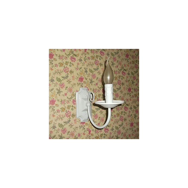 Lámpara de pared moderna y sencilla con forma de vela, lámpara de un solo cabezal, lámpara de noche para pasillo