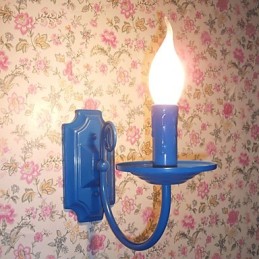 Lámpara de pared moderna y sencilla con forma de vela, lámpara de un solo cabezal, lámpara de noche para pasillo