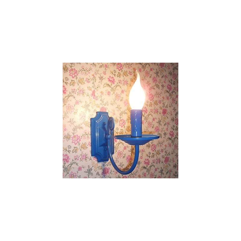 Lámpara de pared moderna y sencilla con forma de vela, lámpara de un solo cabezal, lámpara de noche para pasillo